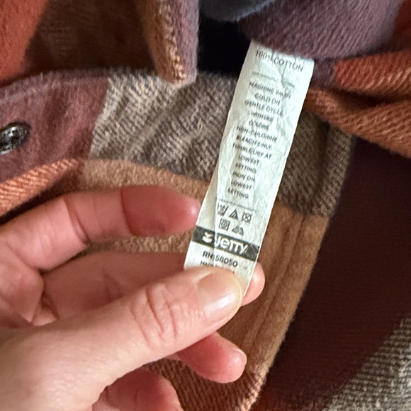 Jetty Plaid Flannel Shirt size M - Picture 3 of 6